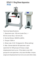 Appareil de cisaillement annulaire STHJY-1, machine d'essai, équipement appliqué au cisaillement annulaire pour les échantillons de sol