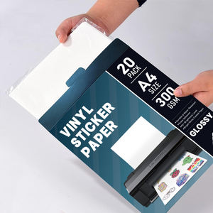 Papier autocollant vinyle transparent A4 <span class=keywords><strong>Fanyi</strong></span>, haute qualité, imprimable au laser, qui brille dans le noir – Meilleures ventes - Product Image 1