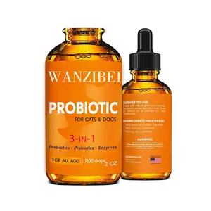 Probiotics Oil Drops For Pet And Cats - Pet Relief Herbal Supplement - Diarrhea Upset Stomach Relief - Allergy Relief