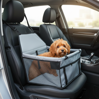 Housse de siège de voiture extérieure écologique en tissu Oxford avec rails de soutien, motif de patte pour chiens, lits et accessoires pour animaux de compagnie