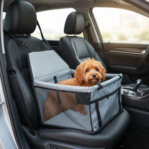 Sarung Jok Mobil Oxford Ramah Lingkungan untuk Luar Ruangan dengan Rel Penyangga Motif Jejak Kaki untuk Anjing, Tempat Tidur & Aksesoris Hewan Peliharaan - Product Image 4