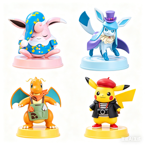 ฮอลลี่บ็อกซ์ ของแท้ โปเกมอน กลาเซีย ดรากอนไนต์ วิกกี้ทัฟ ฟิกเกอร์สะสม ของเล่นการ์ตูนพีวีซี ของขวัญคริสต์มาส - Product Image 1