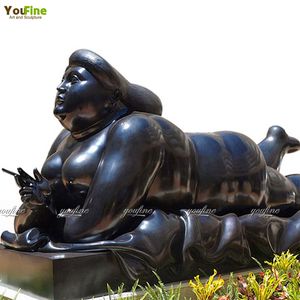 Escultura de Arte de Mujer Desnuda Acostada, Moderna, de Bronce Fundido, Tamaño Real, para Jardín Exterior - Product Image 5