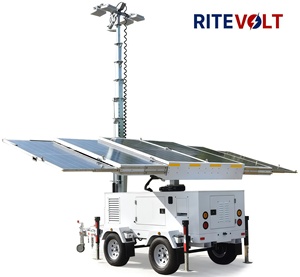 Torre de Iluminación Móvil Portátil LED Solar de 7-12 Metros, Remolque de Iluminación LED de 6*100W para Venta o <span class=keywords><strong>Alquiler</strong></span> - Product Image 2