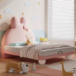 Di nuovo Design di vendita calda camera per bambini soppalco letto singolo 1.5m camera <span class=keywords><strong>da</strong></span> letto per ragazze cartone animato letto con ripostiglio - Product Image 3