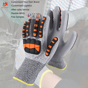 Guantes absorbentes de TPR para minería de aceite, <span class=keywords><strong>PU</strong></span>, anticortes, anticolisión, antiexprimibles, de impacto, para minería de carbón y minería - Product Image 1