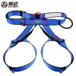 Kit de Rapel Xinda, Cuerda de Seguridad de Nailon con Arnés, Mosquetones y Guantes para Escalada, Montañismo y Descenso - Product Image 4