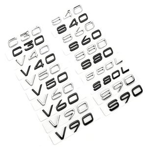 Emblème 3D ABS pour hayon arrière, lettres de plaque signalétique pour <span class=keywords><strong>Volvo</strong></span> C30 V40 S60 S80L - Product Image 2