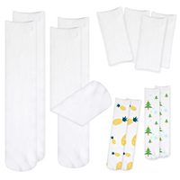 Chaussettes à sublimation Chaussettes blanches à sublimation pour hommes Chaussettes en polyester personnalisées de haute qualité pour sublimation, vente en gros