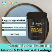 Peinture texturée en pierre avec revêtement en sable céramique Limeijia, résistante à la chaleur et flexible, application facile pour les écoles et les centres commerciaux