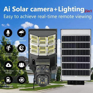 Tours d'éclairage solaires avec caméra, chasse, sentier, alimentation solaire, CCTV connecté sans fil, carte SIM 4G, 360 degrés - Product Image 2