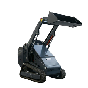 Mesin penggerak empat roda Mini, pengangkut selip teknik pertanian dengan roda Crawler multifungsi sekop kecil - Product Image 6