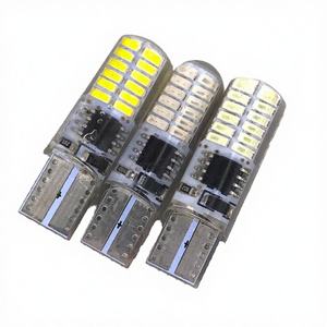 Ampoule de plaque d'immatriculation T10 W5W 168 3014 24SMD pour voiture 12V 18W, blanc naturel, clignotante, en gel de silicone - Product Image 4
