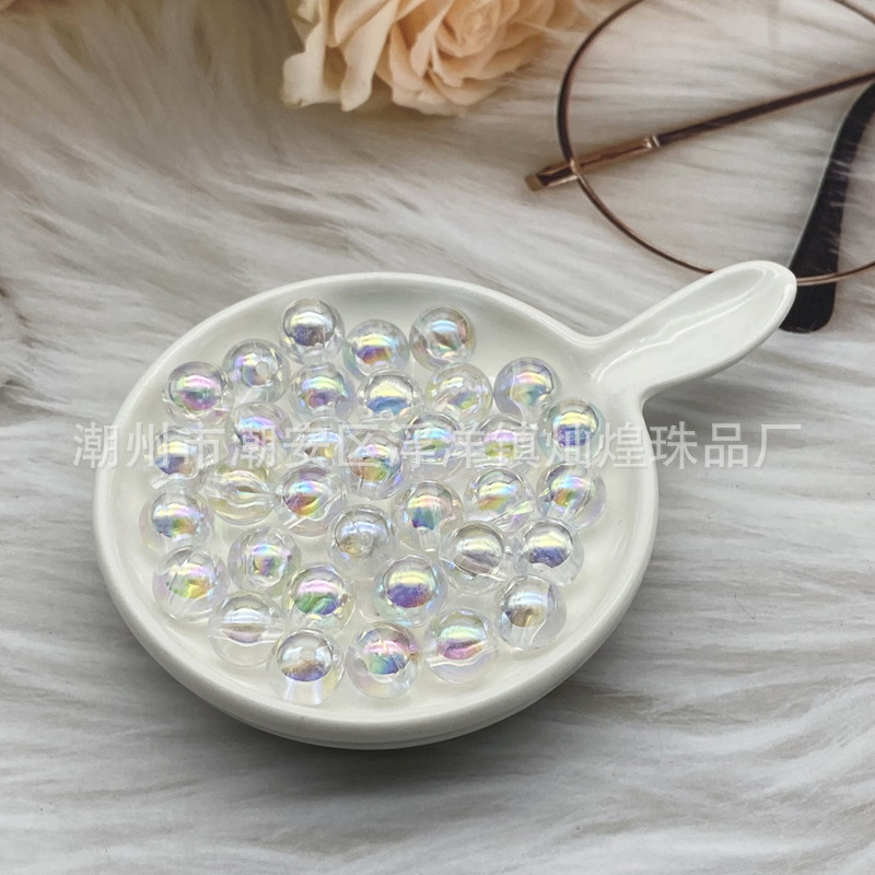 Perles rondes transparentes