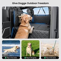 Housse de siège de voiture pour chien à fond rigide pour siège arrière – Protection antidérapante pour siège arrière de voiture