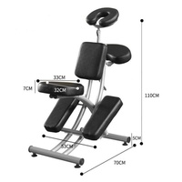 Chaise de tatouage et de massage portable avec sac de transport, finition laquée, pour équipement de tatouage, mobilier de massage chinois et micro-chirurgie plastique
