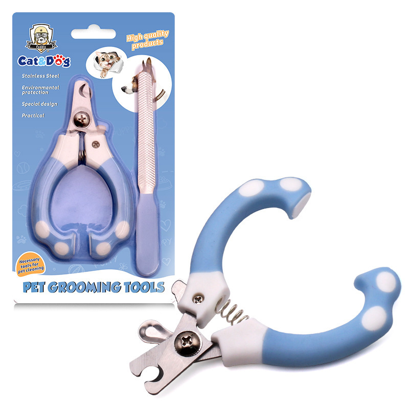 5029 carte blister bleue petit format avec coupe-ongles