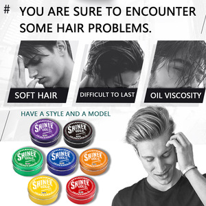 <span class=keywords><strong>Cire</strong></span> coiffante SHINER transfrontalière, tenue longue durée, fini mat naturel, transparente, forte fixation, hydratante pour cheveux courts, vente en gros - Product Image 3