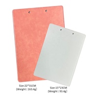 Portapapeles de Cuero PU Sublimable en Blanco Sunyee A5, Personalizable con Logotipo, Impresión por Transferencia de Calor, Multicolor