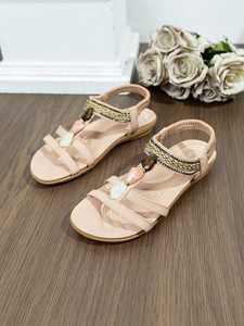 Nouvelles sandales plates légères et confortables pour femme, collection Printemps-Été 2026, avec bride élastique, polyvalentes, tendance et décontractées - Product Image 5