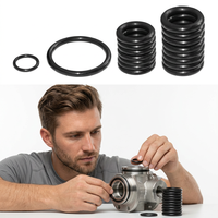 Vente en gros d'anneaux toriques AS568 standard USA en NBR, HNBR, EPDM, silicone, caoutchouc, 0,5 mm-30 mm, noir, pour l'étanchéité, emballés en sacs