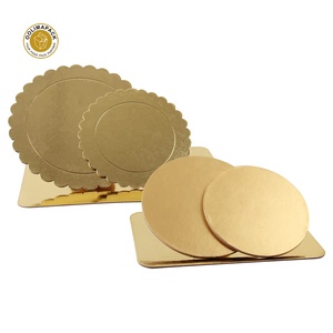 Bán Buôn Hình Dạng Tùy Chỉnh Vàng/Bạc Tấm Foil Giấy Ren Bánh Ban Mat Cho Món Tráng Miệng Mini Bánh Trống - Product Image 3