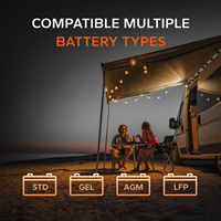 Chargeur de batterie DC-DC intelligent automatique LiTime 12V 60A pour batteries lithium LifePO4, stock US, pleine capacité, sûr et efficace