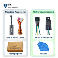 Rastreador GPS Vehicular Cableado TK003 2G con Corte Remoto de Combustible y Encendido/Apagado del Motor para Gestión de Flotas