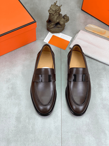 Men Leather Loafers <b>Slip</b> On Business Casual Dress Shoes Breathable Non <b>Slip</b> Sole Formal Office Daily Wear Footwear - Product Image 3