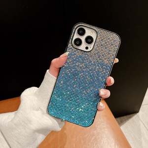 Funda para Teléfono XP701 con Brillantina Degradada <span class=keywords><strong>de</strong></span> Dos <span class=keywords><strong>Tonos</strong></span> y Diamantes <span class=keywords><strong>de</strong></span> Imitación <span class=keywords><strong>de</strong></span> Doble Cara, Compatible con iPhone 17PROMAX 16PLUS 15PRO, Nueva - Product Image 5