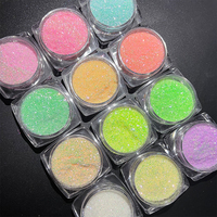 2022 d'été Scintillant Bonbons Chandail Effet Nail Sucre Poudre Poussière Glitter pour Manucure Polonais DIY Nail Art Décorations