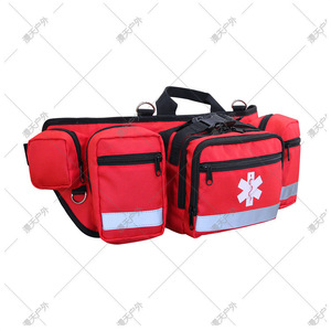 Sac de taille portable en tissu Oxford pour médicaments, trousse de premiers secours rouge pour sports de plein air, rangement ultraléger - Product Image 1