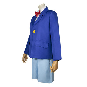 Disfraz de Detective <span class=keywords><strong>Conan</strong></span> para <span class=keywords><strong>Halloween</strong></span>, Conjunto de Disfraz con Blazer Azul y Corbata de Moño Roja de Poliéster para Adultos - Product Image 3