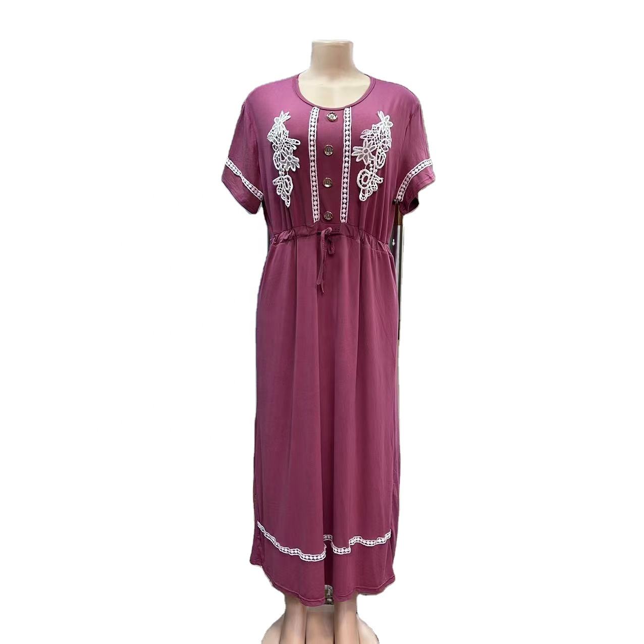 Purple Six Piece Nighty Dress Luxury Night Dress Pieces High
