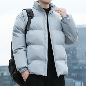 저렴한 남자의 클래식 패션 겨울 외관 파라 Baixo Jaqueta 재킷 스탠드 칼라 따뜻한 캐주얼 코트 남성 야외 다운 재킷 - Product Image 4