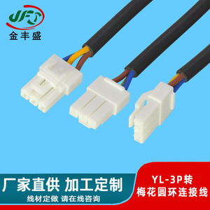 JFS Golden Peak YL 3-Pin Grounding Terminal Wire 2-Core Pure Copper Ring Terminals For Home Appliances And Air Purifiers - Product Image 3