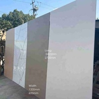 Panneaux muraux en gypse laminés vinyle, panneaux à installation rapide, panneaux en PVC, 1200*2400mm, décoratifs pour le bureau
