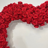 Arche de mariage en forme de cœur, arche de roses en forme de cœur, décoration de demande en mariage, fleurs en forme de cœur pour mariage