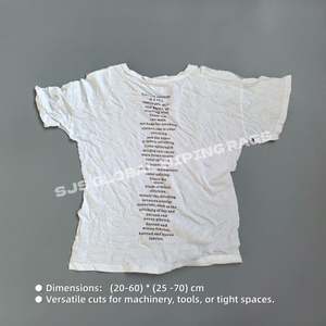 Trapos de limpieza industriales de algodón blanco premium de alta calidad, absorbentes y cómodos. - Product Image 3