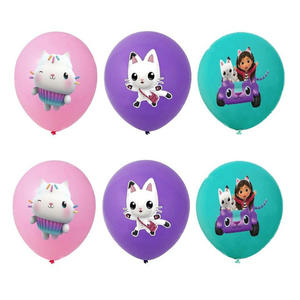 <span class=keywords><strong>Gaby</strong></span>'s Dollhouse-conjunto <span class=keywords><strong>de</strong></span> globos <span class=keywords><strong>de</strong></span> látex <span class=keywords><strong>de</strong></span> dibujos animados, para pastel, gato, niña, vestido <span class=keywords><strong>de</strong></span> cumpleaños, nuevo, 12 pulgadas - Product Image 2
