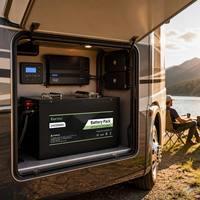 Batterie au phosphate de fer et de lithium 24V 200Ah LFP rechargeable pour système solaire de camping-car, bateau