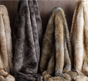 Couvertures luxueuses en fausse fourrure de renard, couverture d'hiver, offre spéciale - Product Image 1