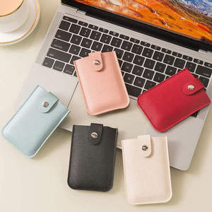 Mini Fashion Pull-out Type Card Wallet Card Pockets Thin Purses <b>Laminated</b> Concealed Anti-Theft ID Card Holder - Product Image 3
