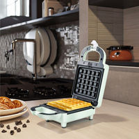 LEXIA Nouveau design, gaufrier et grille-pain électrique antiadhésif à revêtement céramique, pour sandwichs et gaufres, usage domestique, Zhejiang Green