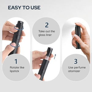 7ml 8ml 10ml 15ml 20ml Wholesale Refillable Twist Aluminum <b>Perfume</b> Atomizer Glass Fragrance <b>Bottle</b> - Product Image 5