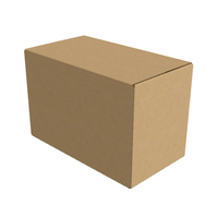 Boîtes en carton ondulé brun uni à bas prix, résistantes à l'usure, pour l'emballage et le transport de produits, le stockage