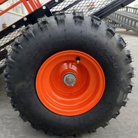 Remorque utilitaire ATV en fer, capacité de charge 1500 LBS, remorque de transport pour tondeuse à gazon, remorque basculante OEM
