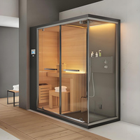 Salle de sauna finlandaise à vapeur, sauna sec en bois pour intérieur, à vendre