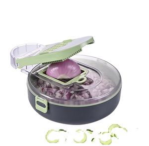 Rebanadora de verduras Pro Mandoline Veggie Slicer Multi todo en 1 Picadora de alimentos con contenedor Cebolla Dicer Cortador Separador de huevos - Product Image 1