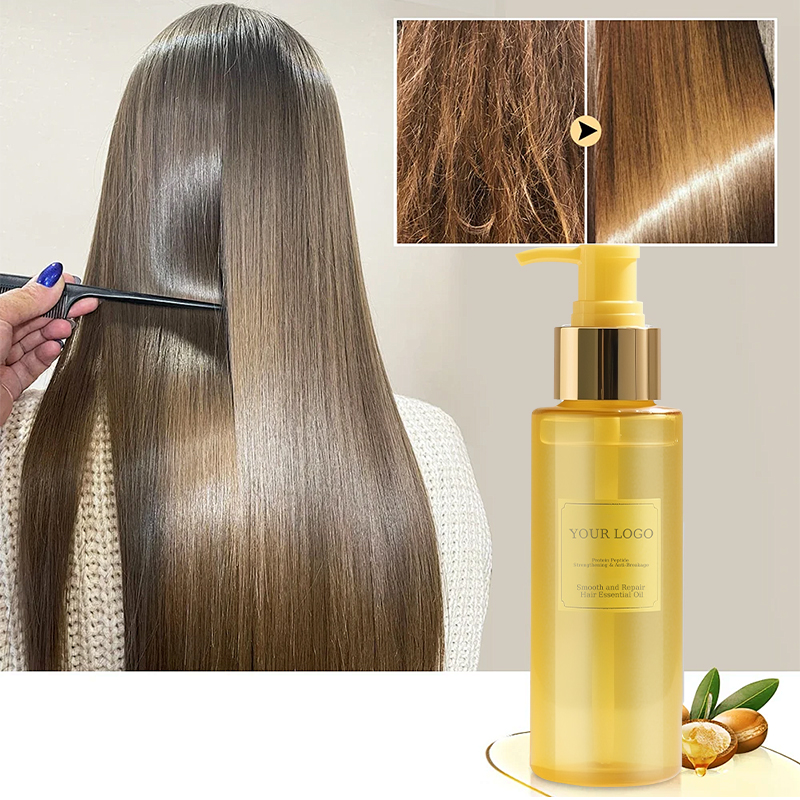 MULAN Custom OEM Herbal Hair Oil Botanical Essential for Nourishing Replenishing Moisture Smoothness and Vitality